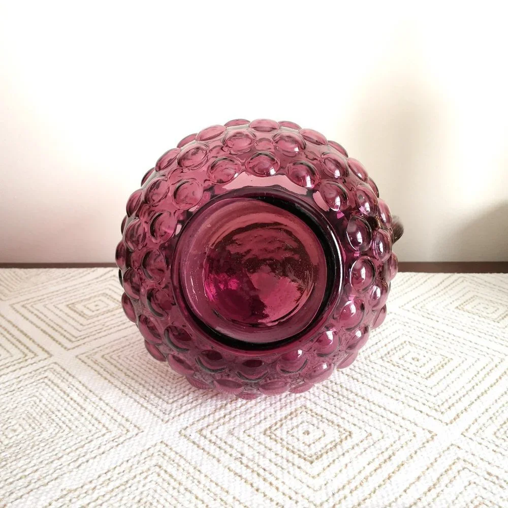 MCM Murano Amethyst‎ / Purple Glass Bubble Pitcher